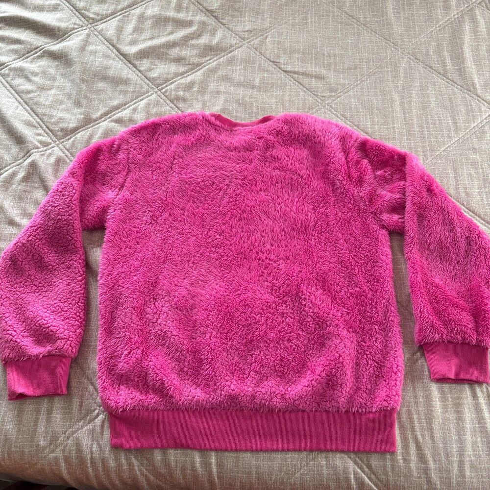 L.O.L. Surprise! Hot Pink Fuzzy Fleece Pullover Sweatshirt Youth Size 14/16